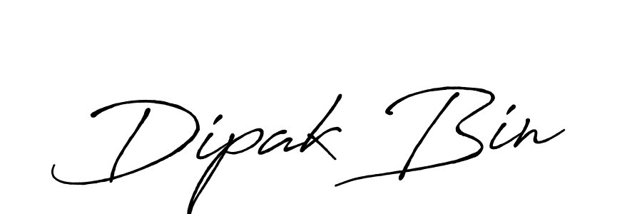 Design your own signature with our free online signature maker. With this signature software, you can create a handwritten (Antro_Vectra_Bolder) signature for name Dipak Bin. Dipak Bin signature style 7 images and pictures png