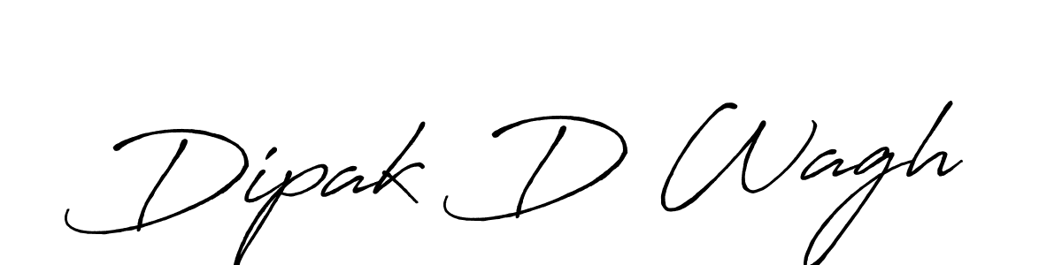 Use a signature maker to create a handwritten signature online. With this signature software, you can design (Antro_Vectra_Bolder) your own signature for name Dipak D Wagh. Dipak D Wagh signature style 7 images and pictures png