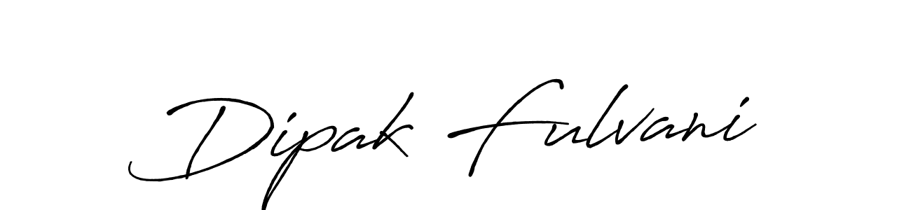 Design your own signature with our free online signature maker. With this signature software, you can create a handwritten (Antro_Vectra_Bolder) signature for name Dipak Fulvani. Dipak Fulvani signature style 7 images and pictures png