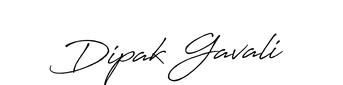 Create a beautiful signature design for name Dipak Gavali. With this signature (Antro_Vectra_Bolder) fonts, you can make a handwritten signature for free. Dipak Gavali signature style 7 images and pictures png