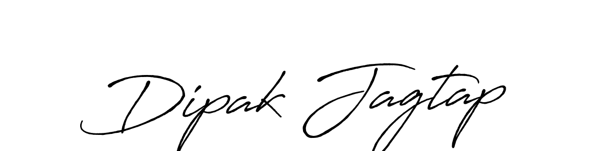 Dipak Jagtap stylish signature style. Best Handwritten Sign (Antro_Vectra_Bolder) for my name. Handwritten Signature Collection Ideas for my name Dipak Jagtap. Dipak Jagtap signature style 7 images and pictures png