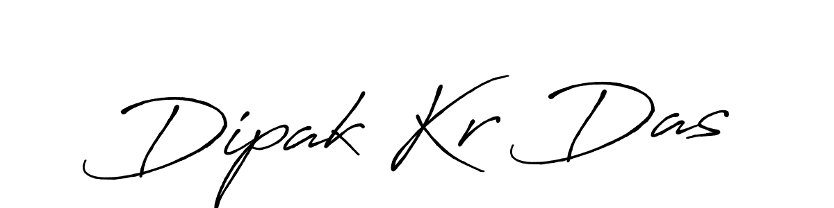 Create a beautiful signature design for name Dipak Kr Das. With this signature (Antro_Vectra_Bolder) fonts, you can make a handwritten signature for free. Dipak Kr Das signature style 7 images and pictures png