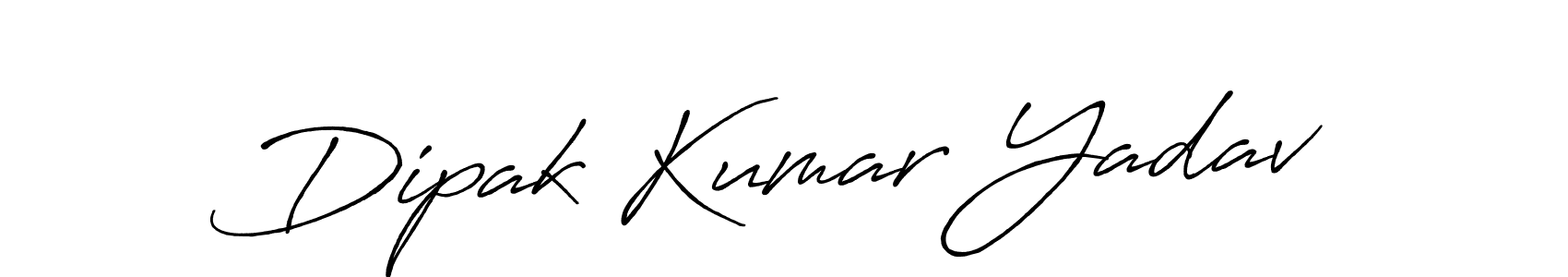 Make a beautiful signature design for name Dipak Kumar Yadav. With this signature (Antro_Vectra_Bolder) style, you can create a handwritten signature for free. Dipak Kumar Yadav signature style 7 images and pictures png