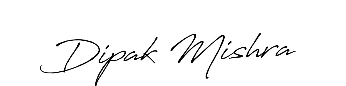 How to make Dipak Mishra signature? Antro_Vectra_Bolder is a professional autograph style. Create handwritten signature for Dipak Mishra name. Dipak Mishra signature style 7 images and pictures png