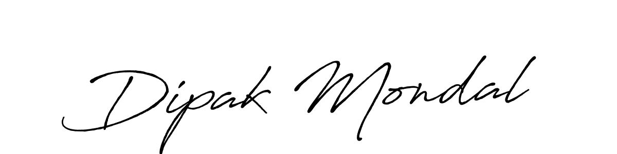 Design your own signature with our free online signature maker. With this signature software, you can create a handwritten (Antro_Vectra_Bolder) signature for name Dipak Mondal. Dipak Mondal signature style 7 images and pictures png