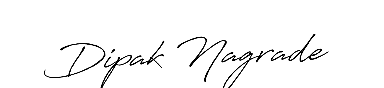 Design your own signature with our free online signature maker. With this signature software, you can create a handwritten (Antro_Vectra_Bolder) signature for name Dipak Nagrade. Dipak Nagrade signature style 7 images and pictures png