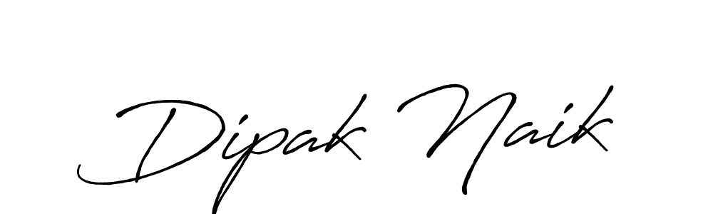 Make a beautiful signature design for name Dipak Naik. With this signature (Antro_Vectra_Bolder) style, you can create a handwritten signature for free. Dipak Naik signature style 7 images and pictures png