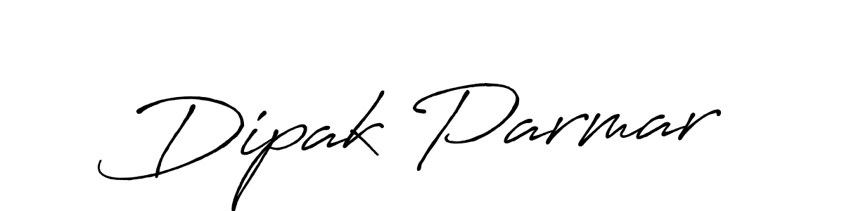 Dipak Parmar stylish signature style. Best Handwritten Sign (Antro_Vectra_Bolder) for my name. Handwritten Signature Collection Ideas for my name Dipak Parmar. Dipak Parmar signature style 7 images and pictures png