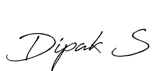 Dipak S stylish signature style. Best Handwritten Sign (Antro_Vectra_Bolder) for my name. Handwritten Signature Collection Ideas for my name Dipak S. Dipak S signature style 7 images and pictures png