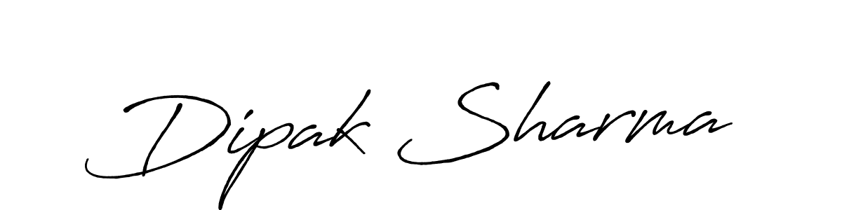 Make a short Dipak Sharma signature style. Manage your documents anywhere anytime using Antro_Vectra_Bolder. Create and add eSignatures, submit forms, share and send files easily. Dipak Sharma signature style 7 images and pictures png