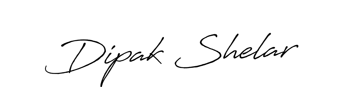 Create a beautiful signature design for name Dipak Shelar. With this signature (Antro_Vectra_Bolder) fonts, you can make a handwritten signature for free. Dipak Shelar signature style 7 images and pictures png