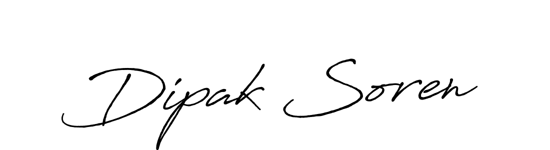 How to make Dipak Soren name signature. Use Antro_Vectra_Bolder style for creating short signs online. This is the latest handwritten sign. Dipak Soren signature style 7 images and pictures png