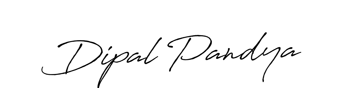 Design your own signature with our free online signature maker. With this signature software, you can create a handwritten (Antro_Vectra_Bolder) signature for name Dipal Pandya. Dipal Pandya signature style 7 images and pictures png