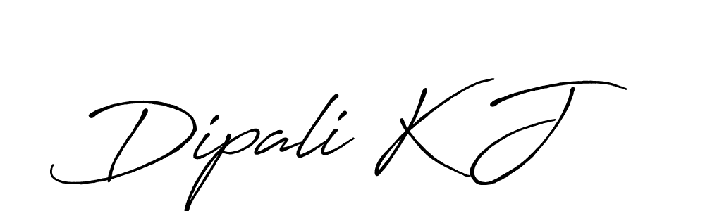 Design your own signature with our free online signature maker. With this signature software, you can create a handwritten (Antro_Vectra_Bolder) signature for name Dipali K J. Dipali K J signature style 7 images and pictures png