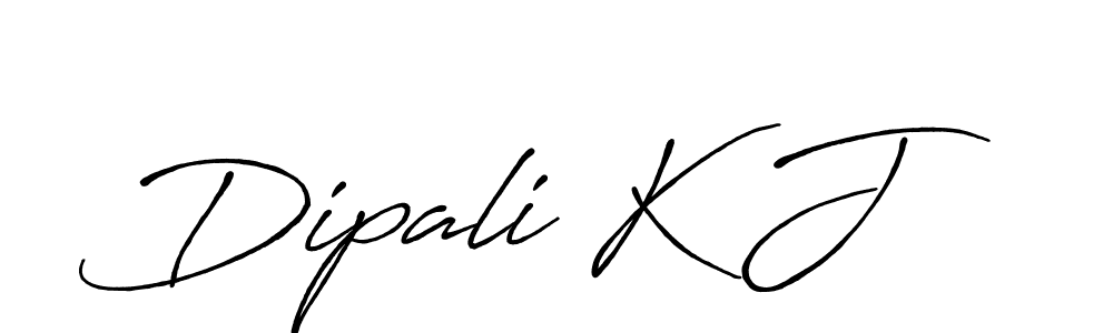 Dipali K J stylish signature style. Best Handwritten Sign (Antro_Vectra_Bolder) for my name. Handwritten Signature Collection Ideas for my name Dipali K J. Dipali K J signature style 7 images and pictures png