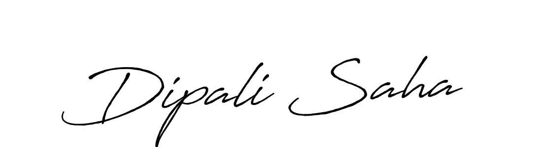 Make a beautiful signature design for name Dipali Saha. With this signature (Antro_Vectra_Bolder) style, you can create a handwritten signature for free. Dipali Saha signature style 7 images and pictures png