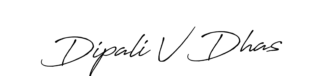 Antro_Vectra_Bolder is a professional signature style that is perfect for those who want to add a touch of class to their signature. It is also a great choice for those who want to make their signature more unique. Get Dipali V Dhas name to fancy signature for free. Dipali V Dhas signature style 7 images and pictures png