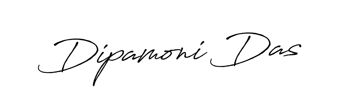 Make a beautiful signature design for name Dipamoni Das. With this signature (Antro_Vectra_Bolder) style, you can create a handwritten signature for free. Dipamoni Das signature style 7 images and pictures png