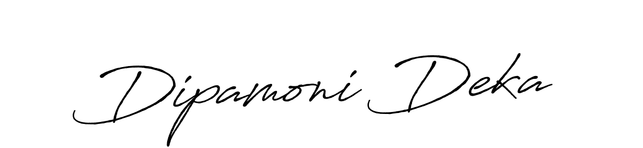 Use a signature maker to create a handwritten signature online. With this signature software, you can design (Antro_Vectra_Bolder) your own signature for name Dipamoni Deka. Dipamoni Deka signature style 7 images and pictures png
