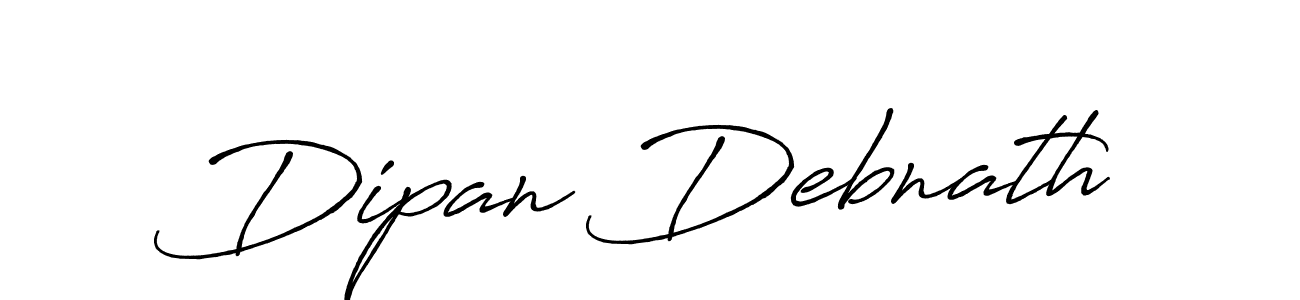 Dipan Debnath stylish signature style. Best Handwritten Sign (Antro_Vectra_Bolder) for my name. Handwritten Signature Collection Ideas for my name Dipan Debnath. Dipan Debnath signature style 7 images and pictures png