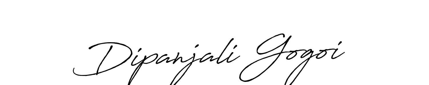 Create a beautiful signature design for name Dipanjali Gogoi. With this signature (Antro_Vectra_Bolder) fonts, you can make a handwritten signature for free. Dipanjali Gogoi signature style 7 images and pictures png