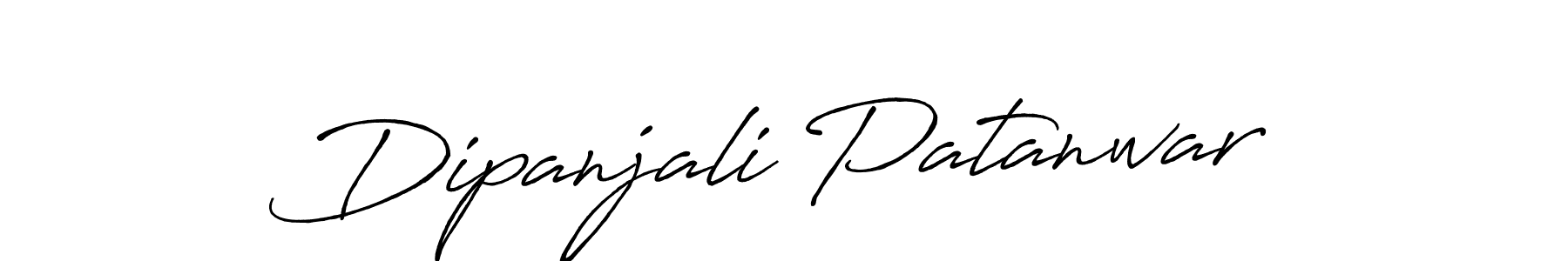 How to make Dipanjali Patanwar name signature. Use Antro_Vectra_Bolder style for creating short signs online. This is the latest handwritten sign. Dipanjali Patanwar signature style 7 images and pictures png