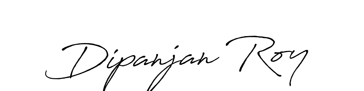 How to make Dipanjan Roy name signature. Use Antro_Vectra_Bolder style for creating short signs online. This is the latest handwritten sign. Dipanjan Roy signature style 7 images and pictures png