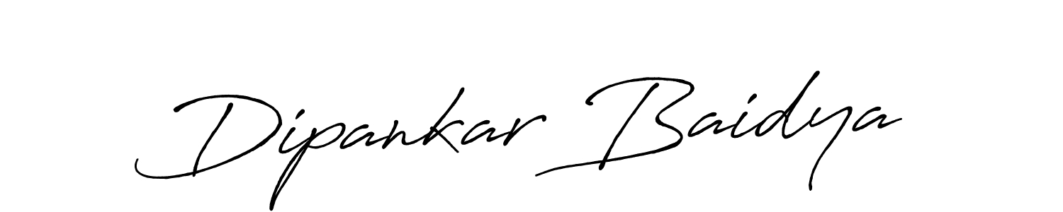 Dipankar Baidya stylish signature style. Best Handwritten Sign (Antro_Vectra_Bolder) for my name. Handwritten Signature Collection Ideas for my name Dipankar Baidya. Dipankar Baidya signature style 7 images and pictures png
