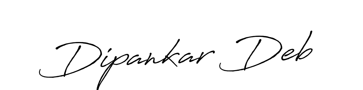 Dipankar Deb stylish signature style. Best Handwritten Sign (Antro_Vectra_Bolder) for my name. Handwritten Signature Collection Ideas for my name Dipankar Deb. Dipankar Deb signature style 7 images and pictures png