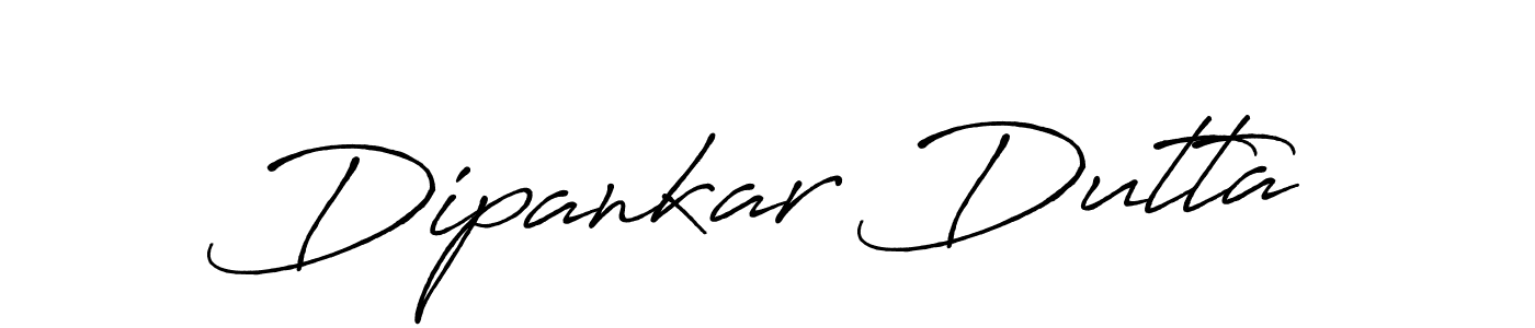 Make a beautiful signature design for name Dipankar Dutta. With this signature (Antro_Vectra_Bolder) style, you can create a handwritten signature for free. Dipankar Dutta signature style 7 images and pictures png