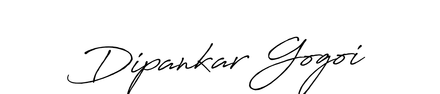 How to make Dipankar Gogoi name signature. Use Antro_Vectra_Bolder style for creating short signs online. This is the latest handwritten sign. Dipankar Gogoi signature style 7 images and pictures png