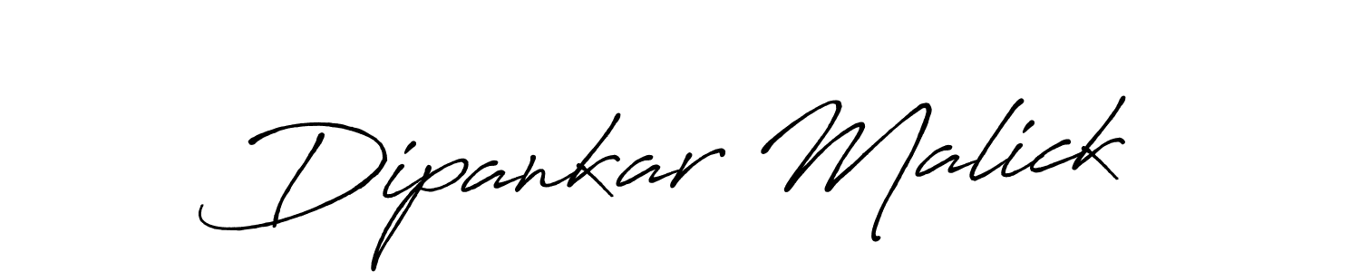 How to make Dipankar Malick name signature. Use Antro_Vectra_Bolder style for creating short signs online. This is the latest handwritten sign. Dipankar Malick signature style 7 images and pictures png