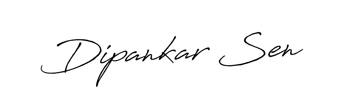 Use a signature maker to create a handwritten signature online. With this signature software, you can design (Antro_Vectra_Bolder) your own signature for name Dipankar Sen. Dipankar Sen signature style 7 images and pictures png