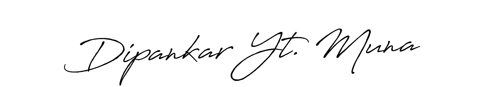Use a signature maker to create a handwritten signature online. With this signature software, you can design (Antro_Vectra_Bolder) your own signature for name Dipankar Yt. Muna. Dipankar Yt. Muna signature style 7 images and pictures png