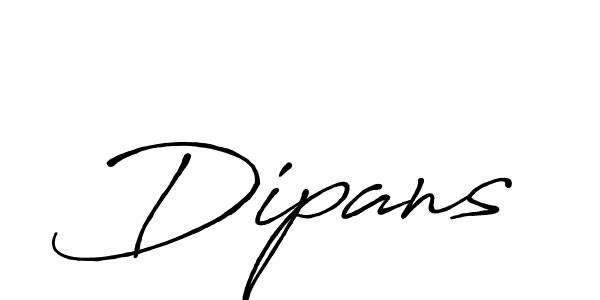 Use a signature maker to create a handwritten signature online. With this signature software, you can design (Antro_Vectra_Bolder) your own signature for name Dipans. Dipans signature style 7 images and pictures png