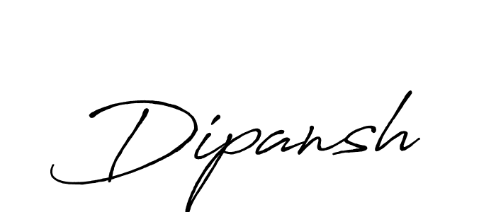 Create a beautiful signature design for name Dipansh. With this signature (Antro_Vectra_Bolder) fonts, you can make a handwritten signature for free. Dipansh signature style 7 images and pictures png