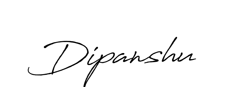 Make a beautiful signature design for name Dipanshu. With this signature (Antro_Vectra_Bolder) style, you can create a handwritten signature for free. Dipanshu signature style 7 images and pictures png