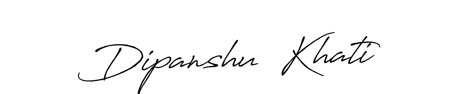 Make a beautiful signature design for name Dipanshu  Khati. Use this online signature maker to create a handwritten signature for free. Dipanshu  Khati signature style 7 images and pictures png