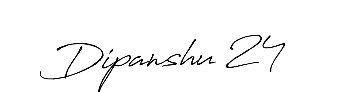 Use a signature maker to create a handwritten signature online. With this signature software, you can design (Antro_Vectra_Bolder) your own signature for name Dipanshu 24. Dipanshu 24 signature style 7 images and pictures png