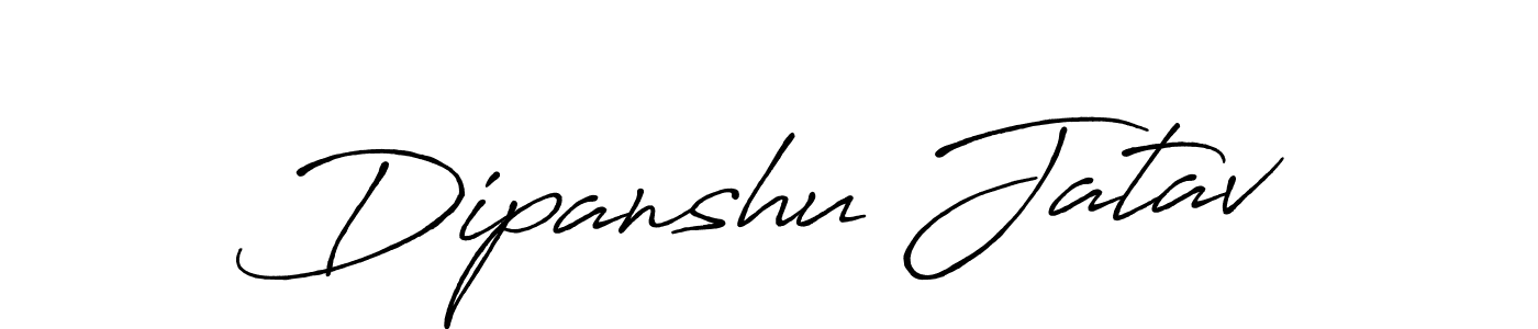 How to make Dipanshu Jatav name signature. Use Antro_Vectra_Bolder style for creating short signs online. This is the latest handwritten sign. Dipanshu Jatav signature style 7 images and pictures png