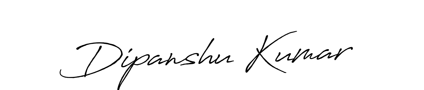 How to make Dipanshu Kumar signature? Antro_Vectra_Bolder is a professional autograph style. Create handwritten signature for Dipanshu Kumar name. Dipanshu Kumar signature style 7 images and pictures png