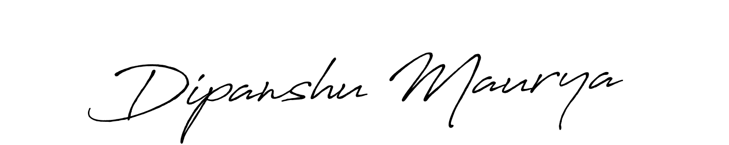 Use a signature maker to create a handwritten signature online. With this signature software, you can design (Antro_Vectra_Bolder) your own signature for name Dipanshu Maurya. Dipanshu Maurya signature style 7 images and pictures png