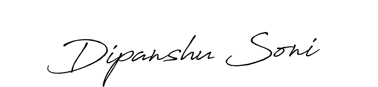 How to make Dipanshu Soni signature? Antro_Vectra_Bolder is a professional autograph style. Create handwritten signature for Dipanshu Soni name. Dipanshu Soni signature style 7 images and pictures png