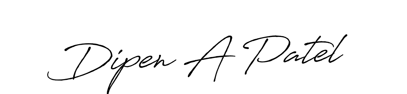 Use a signature maker to create a handwritten signature online. With this signature software, you can design (Antro_Vectra_Bolder) your own signature for name Dipen A Patel. Dipen A Patel signature style 7 images and pictures png