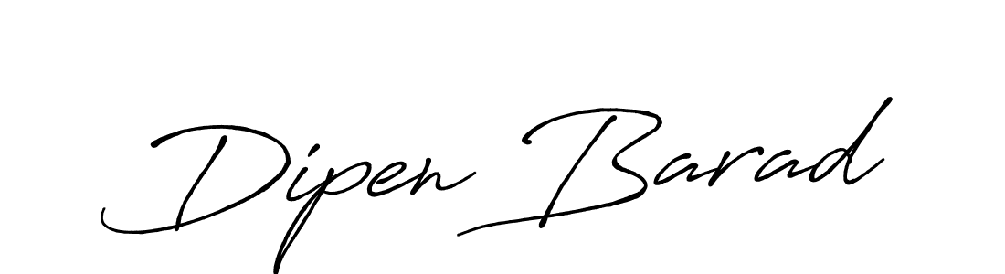 Create a beautiful signature design for name Dipen Barad. With this signature (Antro_Vectra_Bolder) fonts, you can make a handwritten signature for free. Dipen Barad signature style 7 images and pictures png