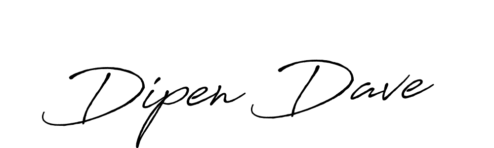 Dipen Dave stylish signature style. Best Handwritten Sign (Antro_Vectra_Bolder) for my name. Handwritten Signature Collection Ideas for my name Dipen Dave. Dipen Dave signature style 7 images and pictures png