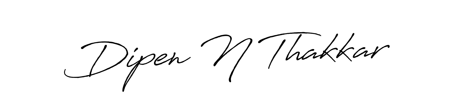 Antro_Vectra_Bolder is a professional signature style that is perfect for those who want to add a touch of class to their signature. It is also a great choice for those who want to make their signature more unique. Get Dipen N Thakkar name to fancy signature for free. Dipen N Thakkar signature style 7 images and pictures png