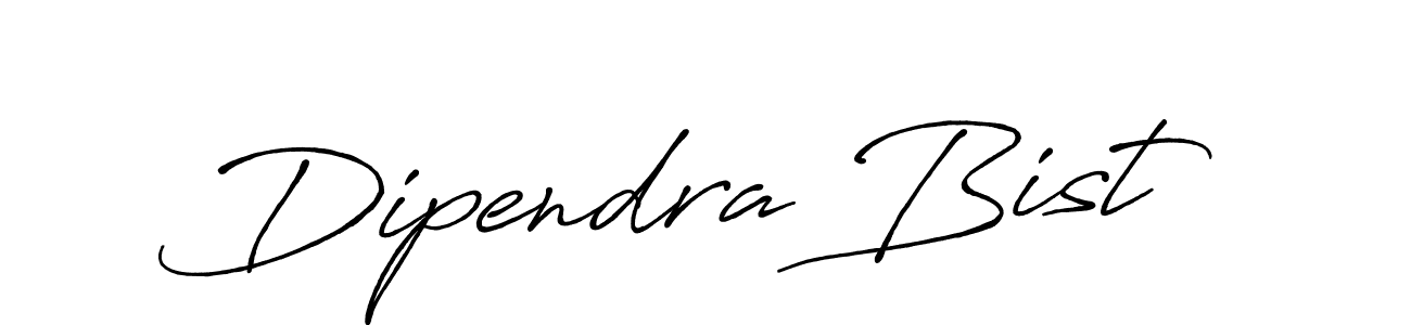 Make a beautiful signature design for name Dipendra Bist. With this signature (Antro_Vectra_Bolder) style, you can create a handwritten signature for free. Dipendra Bist signature style 7 images and pictures png