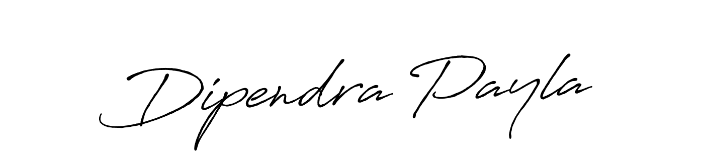 Create a beautiful signature design for name Dipendra Payla. With this signature (Antro_Vectra_Bolder) fonts, you can make a handwritten signature for free. Dipendra Payla signature style 7 images and pictures png