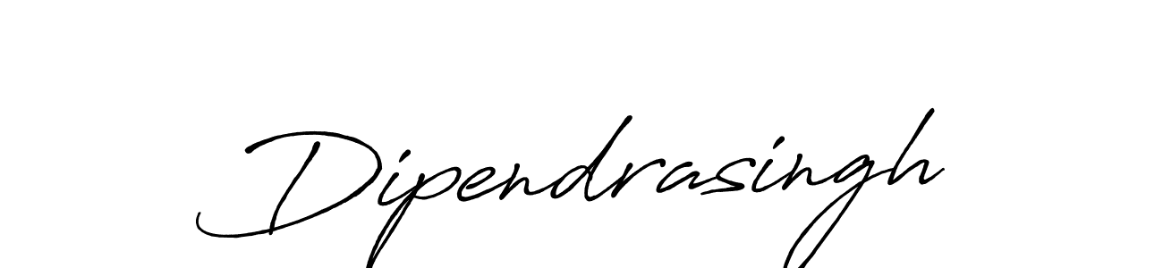 Dipendrasingh stylish signature style. Best Handwritten Sign (Antro_Vectra_Bolder) for my name. Handwritten Signature Collection Ideas for my name Dipendrasingh. Dipendrasingh signature style 7 images and pictures png